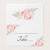 Elégante carte de Mariage Rose Blush Rose Floral (Outside Unfolded)