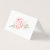 Elégante carte de Mariage Rose Blush Rose Floral (Back)