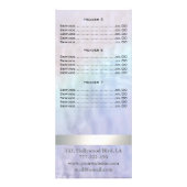 Elégante carte de menu holographique de luxe moder (Dos)