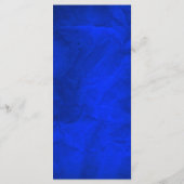 Elégante carte de menu Mariage Bleu Clair Argent (Dos)