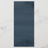 Elégante carte de menu Mariage de forêt d'hiver (Dos)