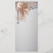 Elégante carte de menu Mariage Extravaganza (Dos)