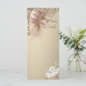 Elégante carte de menu Mariage Extravaganza (Debout devant)
