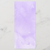 Elégante carte de menu Mariage Floral Aquarelle (Dos)