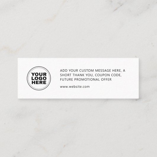 Élégante carte de Merci de logo d'entreprise moder (Dos)
