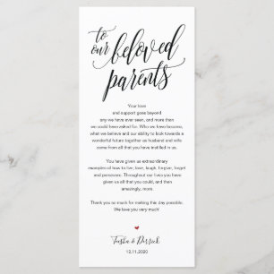 Élégante carte de Merci de mariage