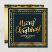 Élégante carte de Noël (Devant / Derrière)