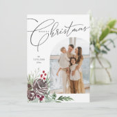 Elégante carte de Noël Arch (Debout devant)