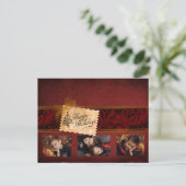 Élégante carte de Noël classique (Debout devant)