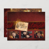 Élégante carte de Noël classique (Devant / Derrière)