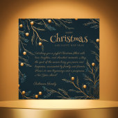 Élégante carte de Noël de famille verte