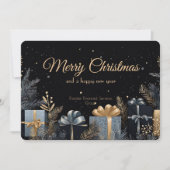 Elégante carte de Noël d'entreprise (Devant)