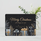 Elégante carte de Noël d'entreprise (Debout devant)