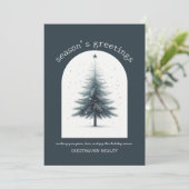 Elégante carte de Noël d'entreprise (Debout devant)