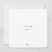 Elégante Carte de Noël Familiale, Joyeuses Vibes P (Dos)