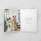 Élégante carte de Noël Joyeuse carte de couronne b (Intérieur)