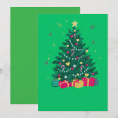 Elégante carte de Noël Joyeux (Devant / Derrière)