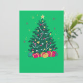 Elégante carte de Noël Joyeux (Debout devant)
