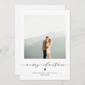 Elégante carte de Noël Joyeux (Devant / Derrière)