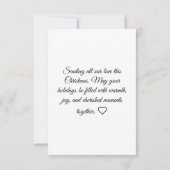 Elégante carte de Noël Joyeux Forêt d'Aquarelle (Dos)