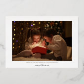 Elégante Carte de Noël Joyeux Rose Gold (Verso)