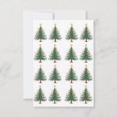 Elégante carte de Noël personnalisée (Dos)