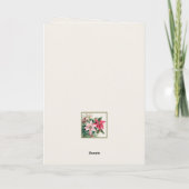Elégante carte de Noël Pink Poinsettias (Dos)