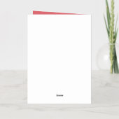 Elégante carte de Noël pour les botaniques d'aquar (Verso)