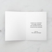 Élégante carte de Noël Red Green Typography (Intérieur)