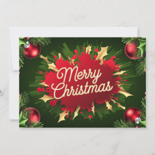 Elégante carte de Noël Vintage #17