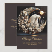 Elégante carte de Noël Walrus (Devant / Derrière)