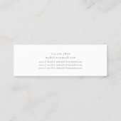 Élégante carte de nom de la photo de graduation fl (Dos)