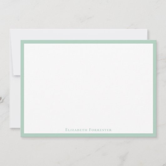 Élégante carte de note à plat de la frontière mode (Devant)