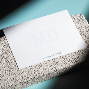 Élégante carte de note de marque de filigrane Mono