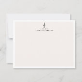 Elégante carte de note de musique Treble Clef (Devant)