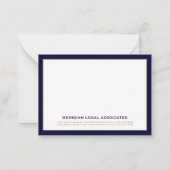 Elégante carte de note du procureur (Devant)