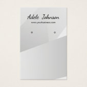 Elégante carte de oreille géométrique Faux Argent (Devant)