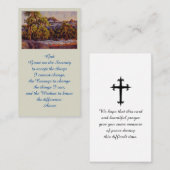 Elégante carte de peinture à l'aquarelle Memorial (Devant / Derrière)