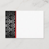 Elégante carte de place de table Damask (Dos)