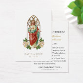 Elégante carte de prière du Mariage catholique Jés (Bureau)