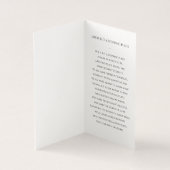 Elégante carte de prière funéraire grise avec phot (Inside)