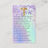 Elégante carte de prière funéraire photo (Dos)