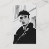 Elégante carte de prière photo St. Francis (Devant)