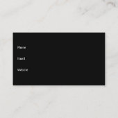 Elégante carte de profil en métal argenté (Dos)