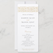 Elégante carte de programme de cérémonie Mariage i (Devant)