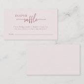 Élégante carte de rabat à couches roses (Devant / Derrière)