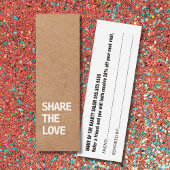 Élégante carte de référence blanche Kraft noir