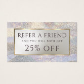 Elégante carte de référence des vagues de couleur  (Devant)