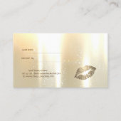 Élégante Carte de référence élégante et glamour (Dos)