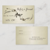 Élégante carte de référence élégante et sophistiqu (Devant / Derrière)